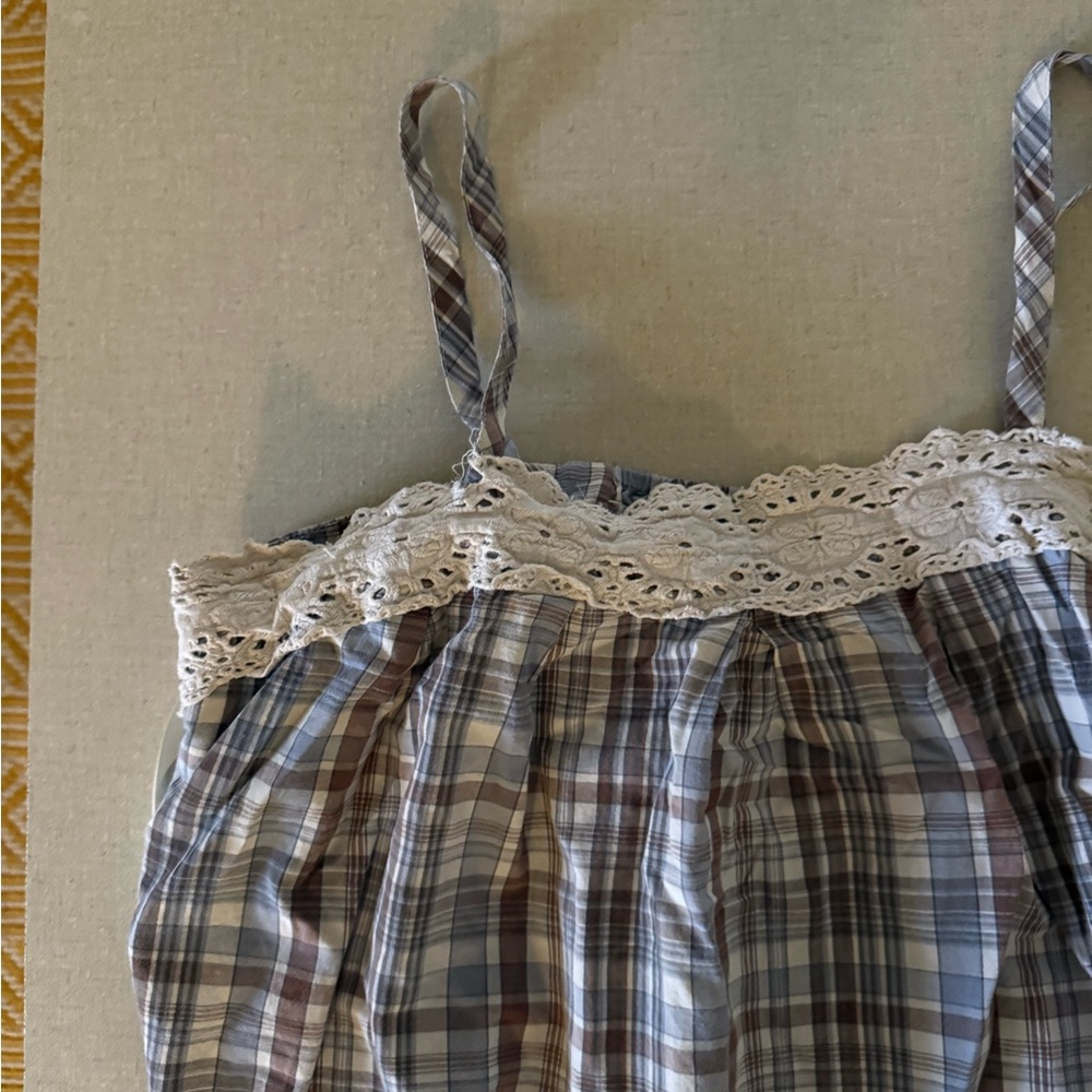 Mossimo supply plaid lace babydoll
